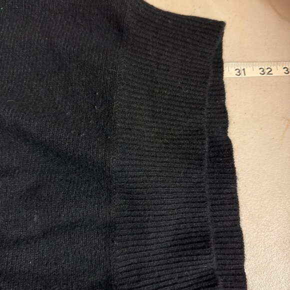 Vintage Eminent Black Wool Angora Sweater Tunic – Gold Stud & Button Med - Picture 11 of 11